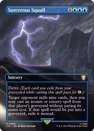 Sorcerous Squall (Borderless) (504), Commander: The Lord of the Rings: Tales of Middle-earth — Magic card price