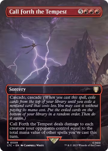 Call Forth the Tempest (Borderless) (509), Commander: The Lord of the Rings: Tales of Middle-earth — Magic card price