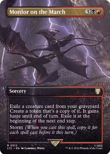 Mordor on the March (Borderless) (512), Commander: The Lord of the Rings: Tales of Middle-earth — Magic card price