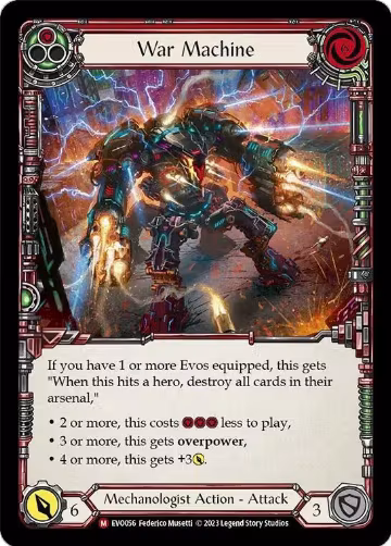 War Machine (EVO056), Bright Lights — Flesh & Blood card price