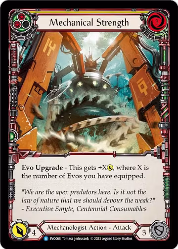 Mechanical Strength (Yellow) (EVO068), Bright Lights — Flesh & Blood card price