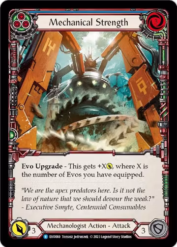 Mechanical Strength (Blue) (EVO069), Bright Lights — Flesh & Blood card price