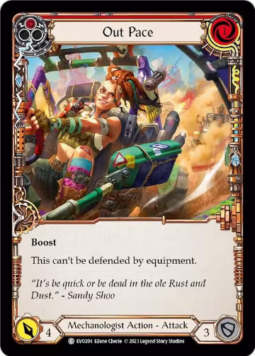 Out Pace (Red) (EVO204), Bright Lights — Flesh & Blood card price