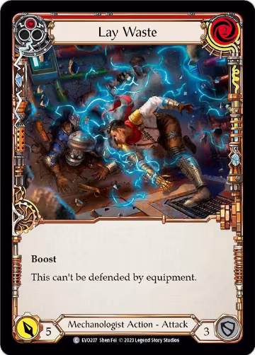 Lay Waste (Red) (EVO207), Bright Lights — Flesh & Blood card price
