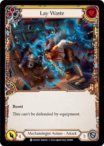 Lay Waste (Yellow) (EVO208), Bright Lights — Flesh & Blood card price