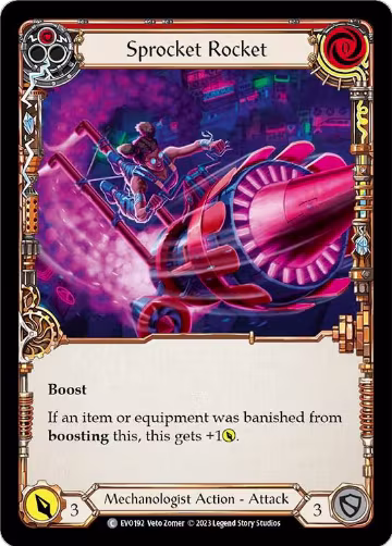 Sprocket Rocket (Red) (EVO192), Bright Lights — Flesh & Blood card price