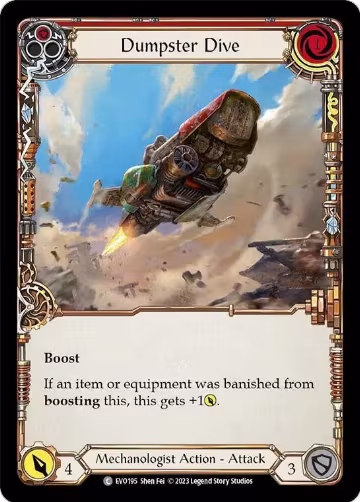 Dumpster Dive (Red) (EVO195), Bright Lights — Flesh & Blood card price