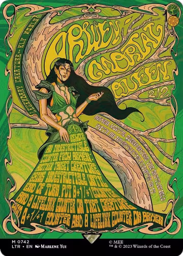 Arwen, Mortal Queen (Borderless Poster) (742), Universes Beyond: The Lord of the Rings: Tales of Middle-earth — Magic card price