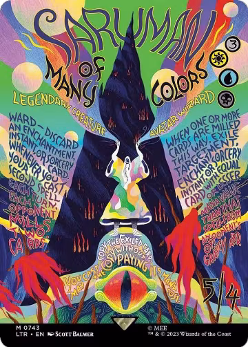 Saruman of Many Colors (Borderless Poster) (743), Universes Beyond: The Lord of the Rings: Tales of Middle-earth — Magic card price