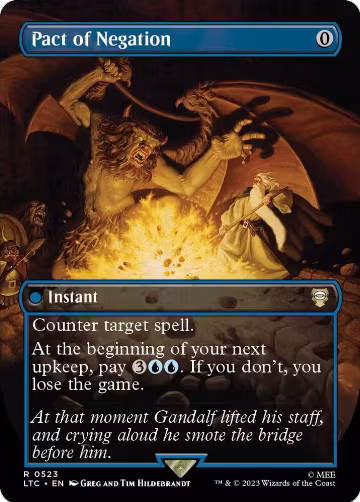 Pact of Negation (Borderless) (523), Commander: The Lord of the Rings: Tales of Middle-earth — Magic card price