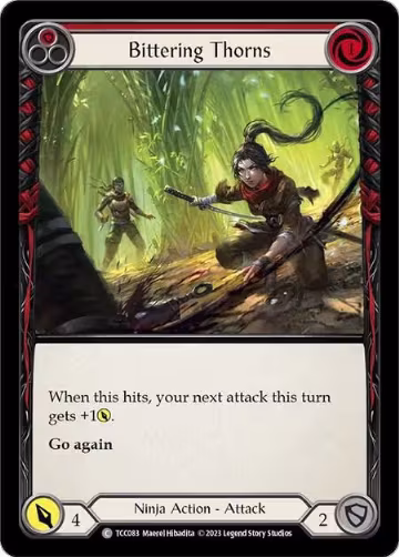 Bittering Thorns (Red) (TCC083), Round the Table: TCCxLSS — Flesh & Blood card price