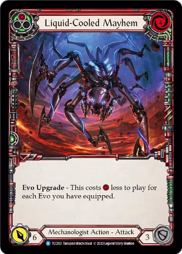 Liquid-Cooled Mayhem (Red) (TCC012), Round the Table: TCCxLSS — Flesh & Blood card price
