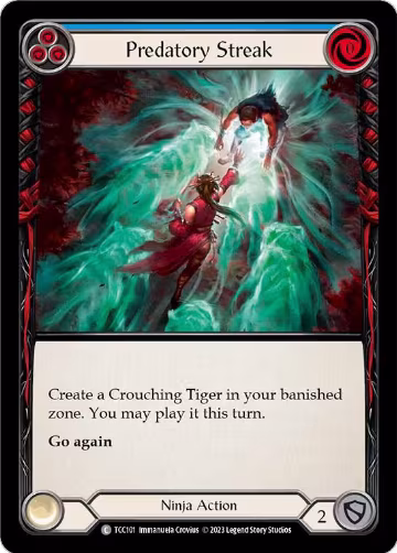 Predatory Streak (Blue) (TCC101), Round the Table: TCCxLSS — Flesh & Blood card price