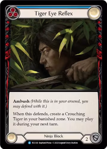 Tiger Eye Reflex (Blue) (TCC102), Round the Table: TCCxLSS — Flesh & Blood card price