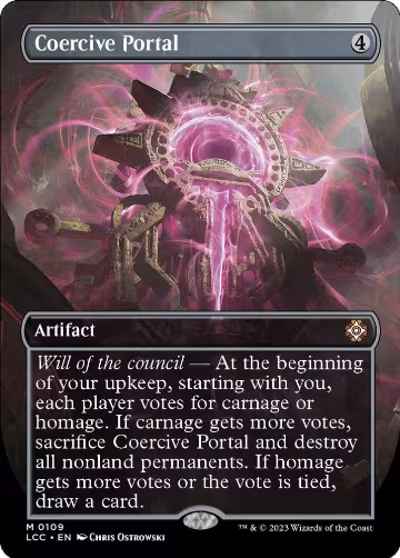 Coercive Portal (Borderless) (109), Commander: The Lost Caverns of Ixalan — Magic card price
