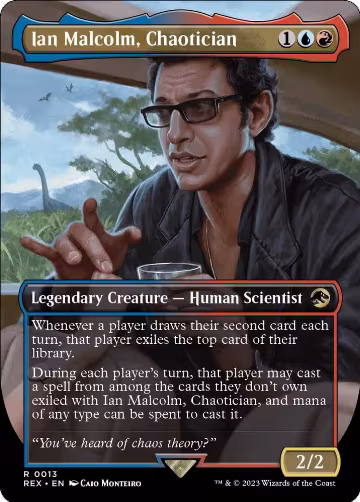 Ian Malcolm, Chaotician (Borderless) (13), Universes Beyond: Jurassic World Collection — Magic card price