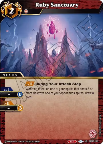 Ruby Sanctuary (BSS03-106), Aquatic Invaders — Battle Spirits card price