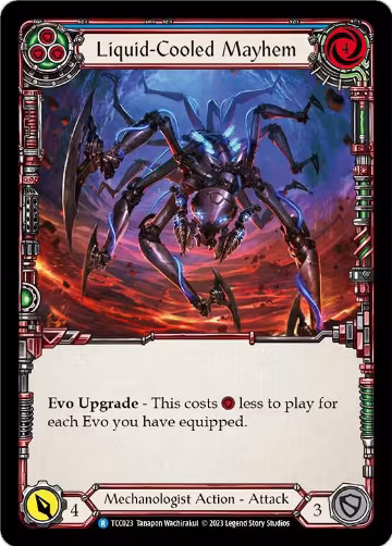 Liquid-Cooled Mayhem (Blue) (TCC023), Round the Table: TCCxLSS — Flesh & Blood card price