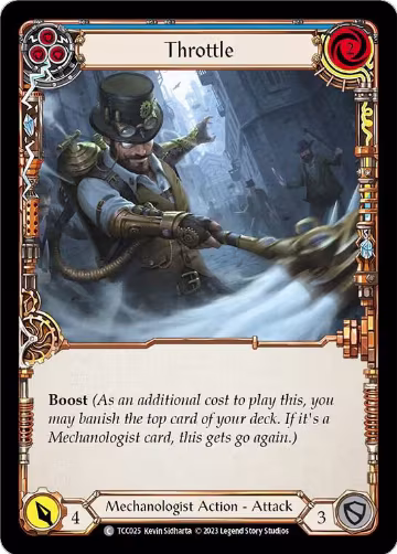 Throttle (Blue) (TCC025), Round the Table: TCCxLSS — Flesh & Blood card price