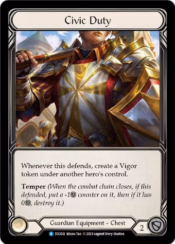 Civic Duty (TCC031) — card price