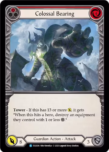 Colossal Bearing (TCC034), Round the Table: TCCxLSS — Flesh & Blood card price