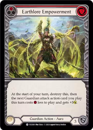 Earthlore Empowerment (Red) (TCC038), Round the Table: TCCxLSS — Flesh & Blood card price