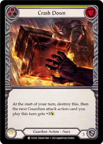 Crash Down (Yellow) (TCC042), Round the Table: TCCxLSS — Flesh & Blood card price