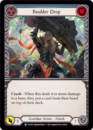 Boulder Drop (Blue) (TCC044), Round the Table: TCCxLSS — Flesh & Blood card price