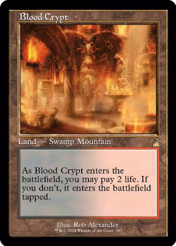 Blood Crypt (Retro Frame) (397), Ravnica Remastered — Magic card price