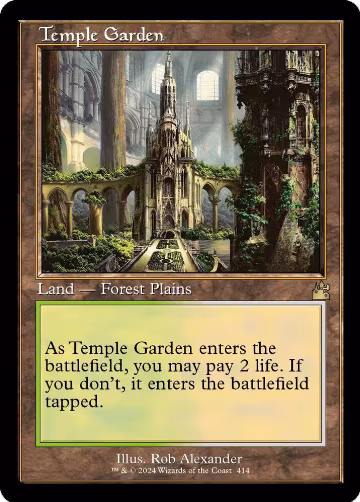 Temple Garden (Retro Frame) (414), Ravnica Remastered — Magic card price