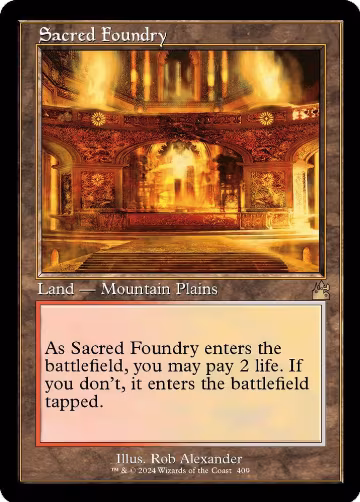 Sacred Foundry (Retro Frame) (409), Ravnica Remastered — Magic card price