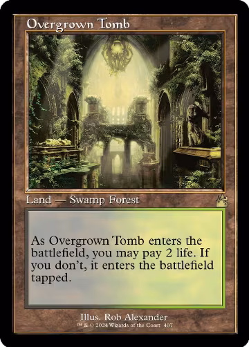 Overgrown Tomb (Retro Frame) (407), Ravnica Remastered — Magic card price