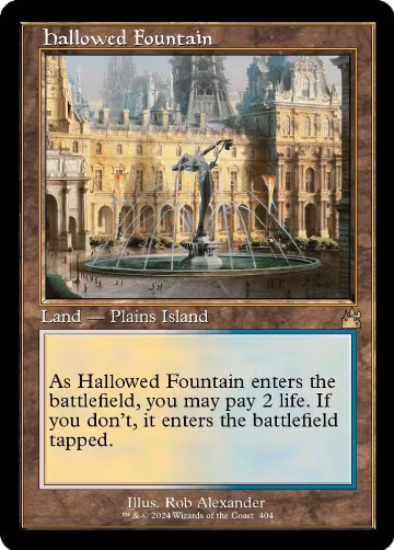 Hallowed Fountain (Retro Frame) (404), Ravnica Remastered — Magic card price
