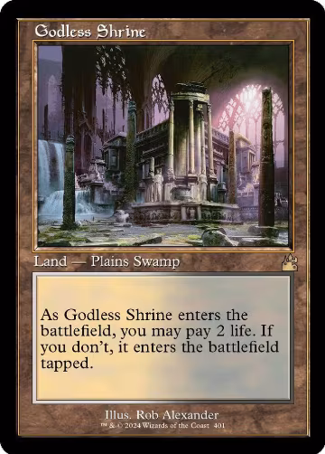 Godless Shrine (Retro Frame) (401), Ravnica Remastered — Magic card price