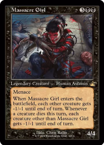Massacre Girl (Retro Frame) (328), Ravnica Remastered — Magic card price