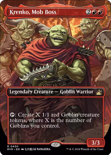 Krenko, Mob Boss (Anime Borderless) (430), Ravnica Remastered — Magic card price