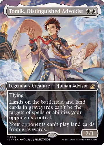 Tomik, Distinguished Advokist (Anime Borderless) (417), Ravnica Remastered — Magic card price