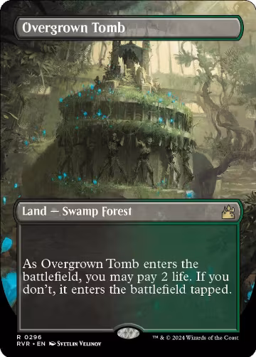 Overgrown Tomb (Borderless) (296), Ravnica Remastered — Magic card price