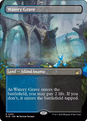 Watery Grave (Borderless) (301), Ravnica Remastered — Magic card price