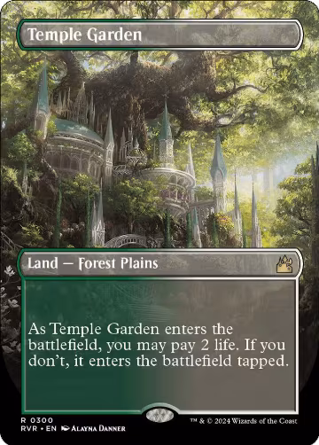 Temple Garden (Borderless) (300), Ravnica Remastered — Magic card price