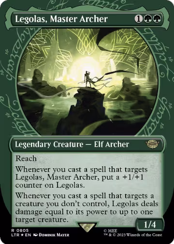 Legolas, Master Archer (Showcase) (Surge Foil) (805), Universes Beyond: The Lord of the Rings: Tales of Middle-earth — Magic card price