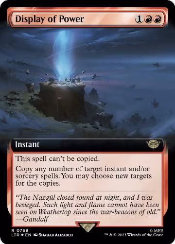 Display of Power (Extended Art) (Surge Foil) (769), Universes Beyond: The Lord of the Rings: Tales of Middle-earth — Magic card price