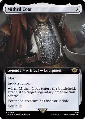 Mithril Coat (Extended Art) (Surge Foil) (790), Universes Beyond: The Lord of the Rings: Tales of Middle-earth — Magic card price