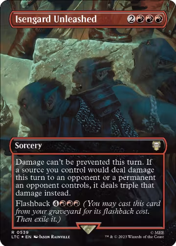 Isengard Unleashed (Borderless) (Surge Foil) (539), Commander: The Lord of the Rings: Tales of Middle-earth — Magic card price