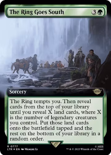 The Ring Goes South (Extended Art) (Surge Foil) (777), Universes Beyond: The Lord of the Rings: Tales of Middle-earth — Magic card price