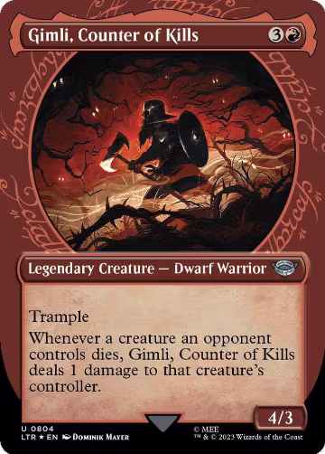 Gimli, Counter of Kills (Showcase) (Surge Foil) (804), Universes Beyond: The Lord of the Rings: Tales of Middle-earth — Magic card price