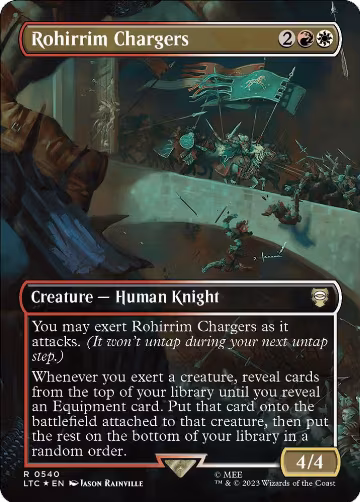 Rohirrim Chargers (Borderless) (Surge Foil) (540), Commander: The Lord of the Rings: Tales of Middle-earth — Magic card price