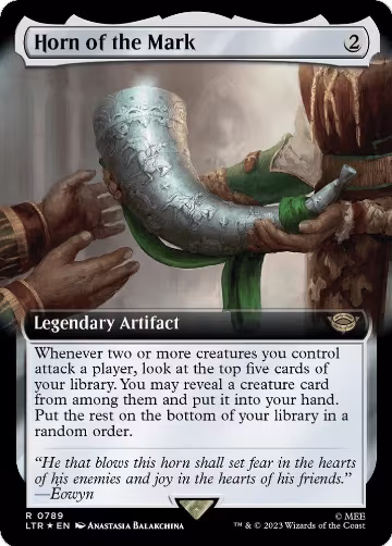Horn of the Mark (Extended Art) (Surge Foil) (789), Universes Beyond: The Lord of the Rings: Tales of Middle-earth — Magic card price