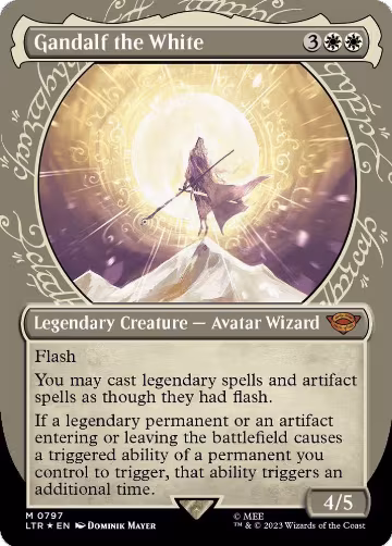 Gandalf the White (Showcase) (Surge Foil) (797), Universes Beyond: The Lord of the Rings: Tales of Middle-earth — Magic card price