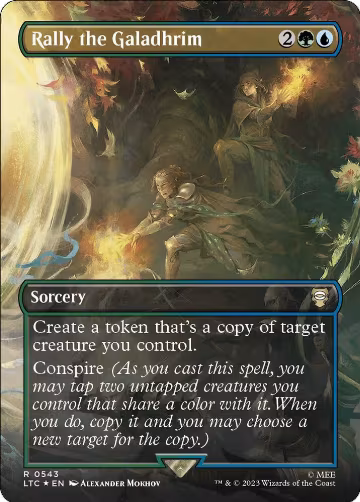 Rally the Galadhrim (Borderless) (Surge Foil) (543), Commander: The Lord of the Rings: Tales of Middle-earth — Magic card price